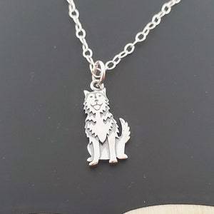 Limited SIBERIAN HUSKY PET DOG ANIMAL Pendant 925 Sterling Silver 22