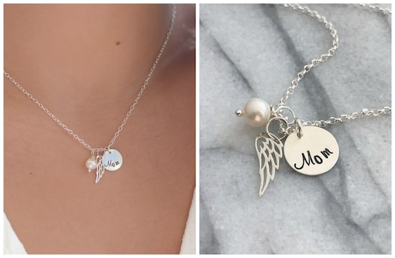 Memorial Dad//Mom//Loved One Necklace Personalized Sterling Silver