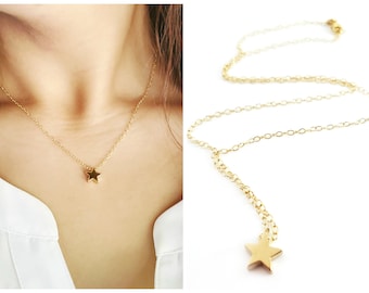 Star Charm - Dainty 14k Gold Filled Jewelry - Tiny Necklace - Handmade Jewelry