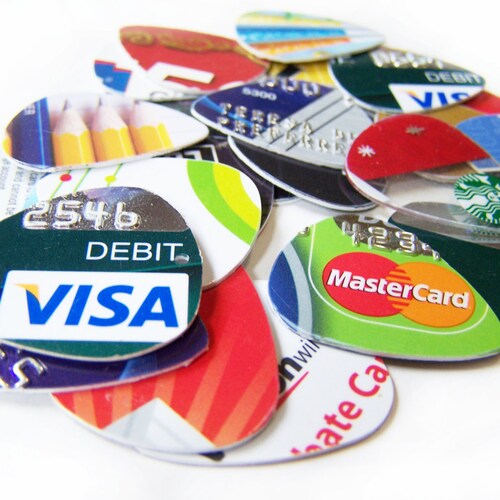 Upcycled Credit Card Guitar Pick Pack of 10 Recycled / Gift Etsy