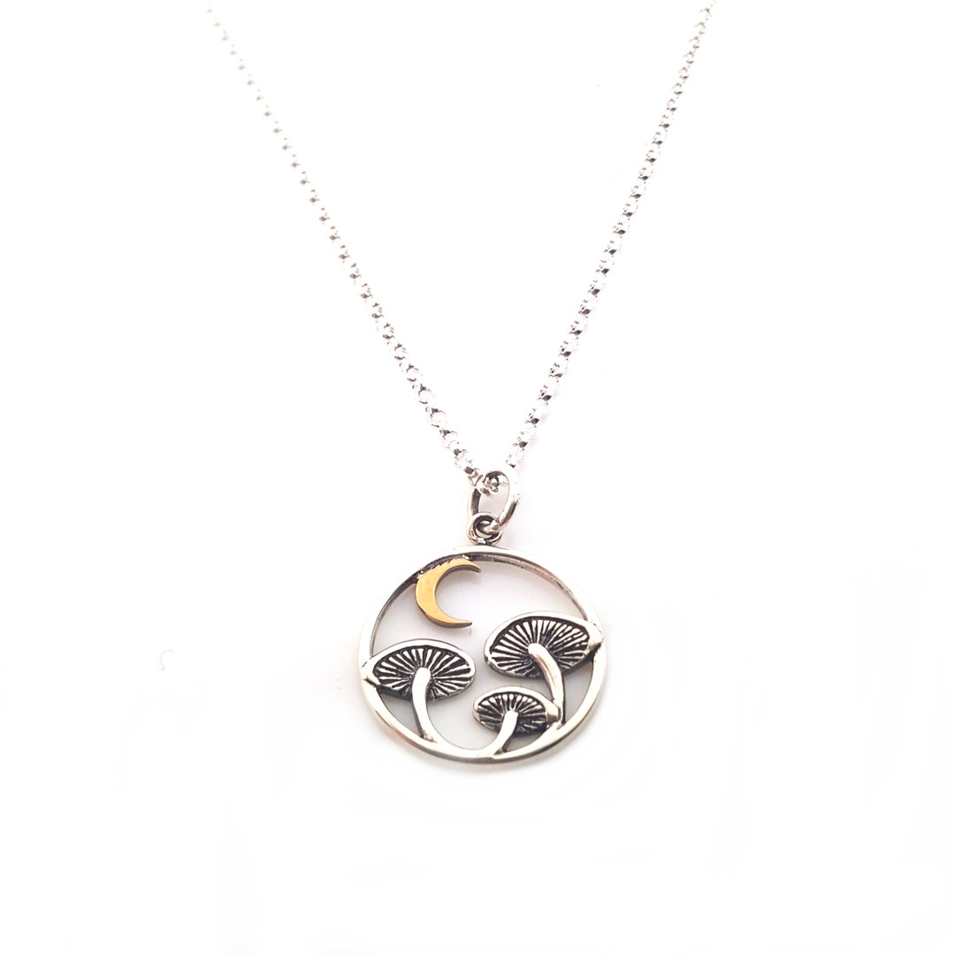 Collar Con Colgante De Luna De Plata S925 | Meses Sin Interés
