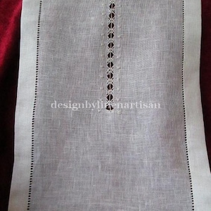 Linen Curtain Hemstitched , Pulled Thread Curtains, Drawn Thread Work ...