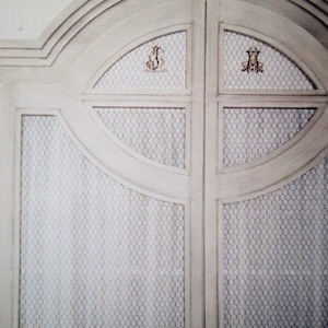 Door linen curtains, linen door curtains, Irish linen net curtains