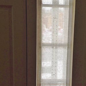 Sidelight  sheer Curtain, Linen Front Entrance door panel,Decorate your door glass no matter sizes