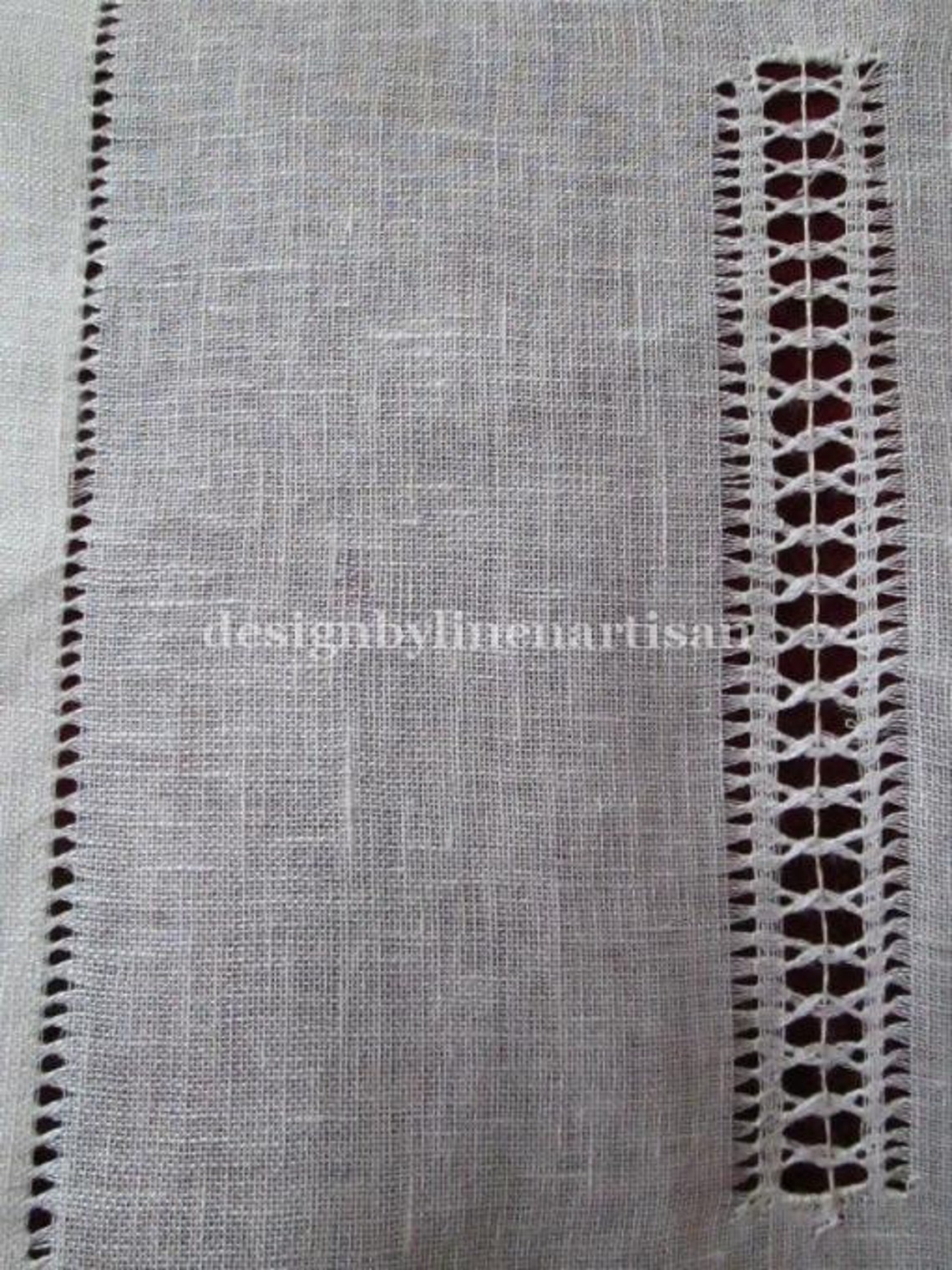 Linen Curtain Hemstitched , Pulled Thread Curtains, Drawn Thread Work ...