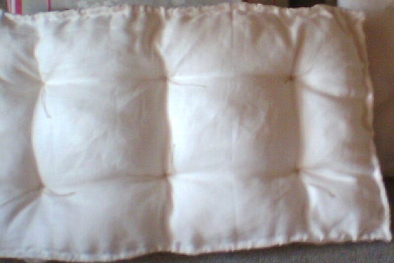 Tufted Cushion Pure Linen Futon Cushion Quilted Knotting Etsy