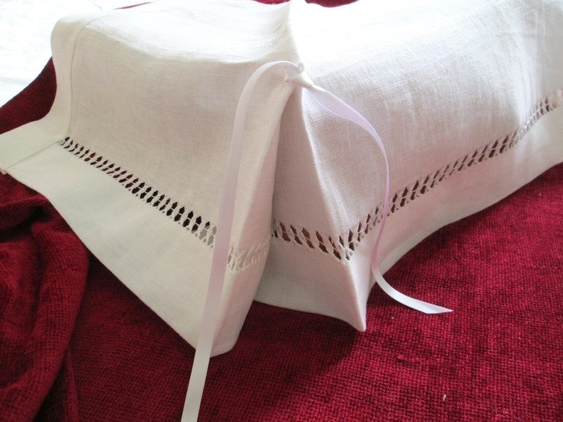 Handmade Mantel Runner Linen Mantel Fireplace Hemstitched Etsy