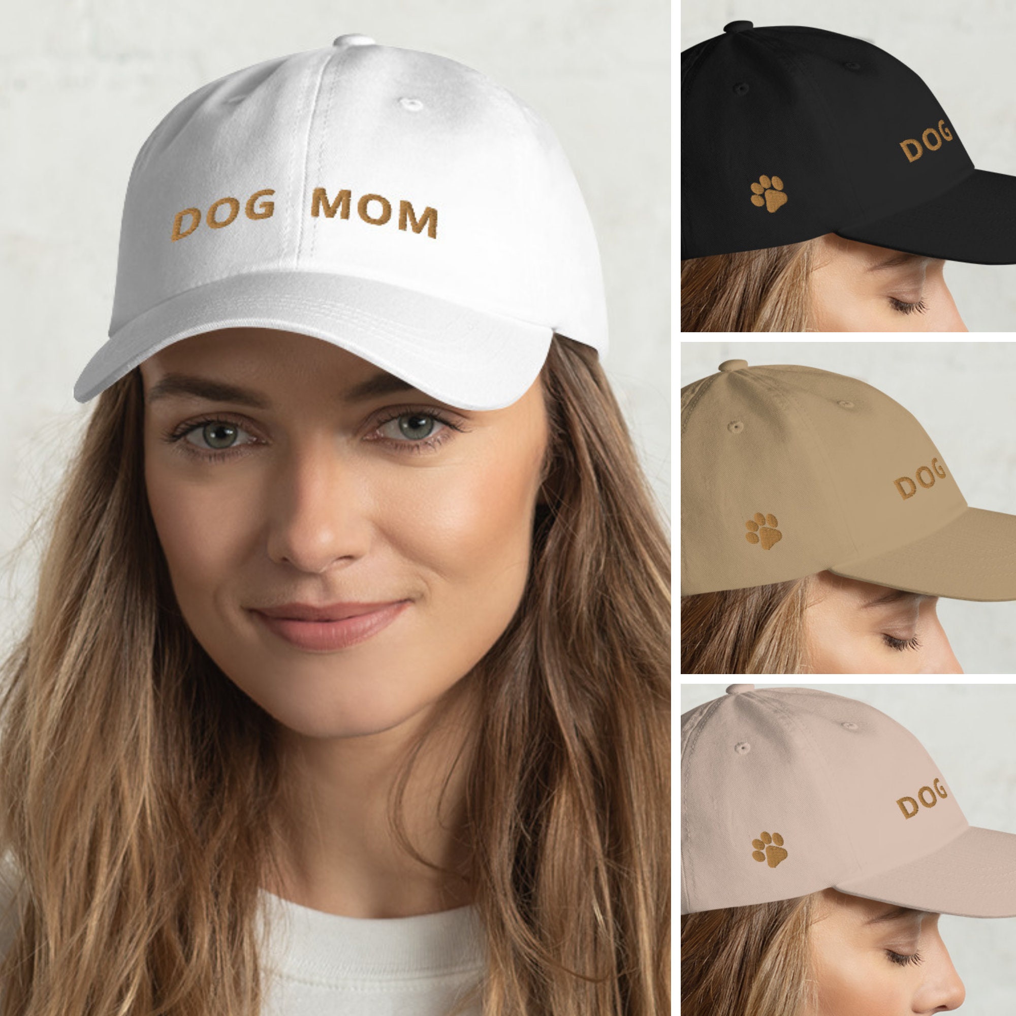 Dog Mom Hat Embroidered 2 Sided 