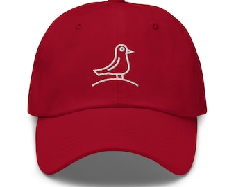 The Birder Hat for Tickers, Life Listers, Birdwatchers, Bird Nerds.  2 Sided Embroidered Hat