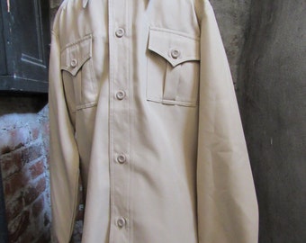 Camicia da lavoro Youngbloods anni '80, M da uomo // Camicia da lavoro occidentale vintage a maniche lunghe beige
