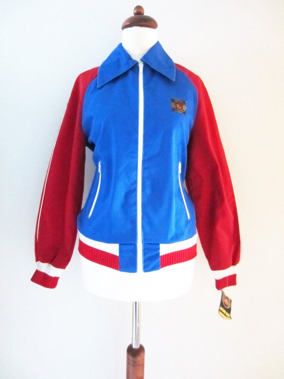 70s NOS Finlayson Sports Jacket in Blue and Red W/ Original | Etsy