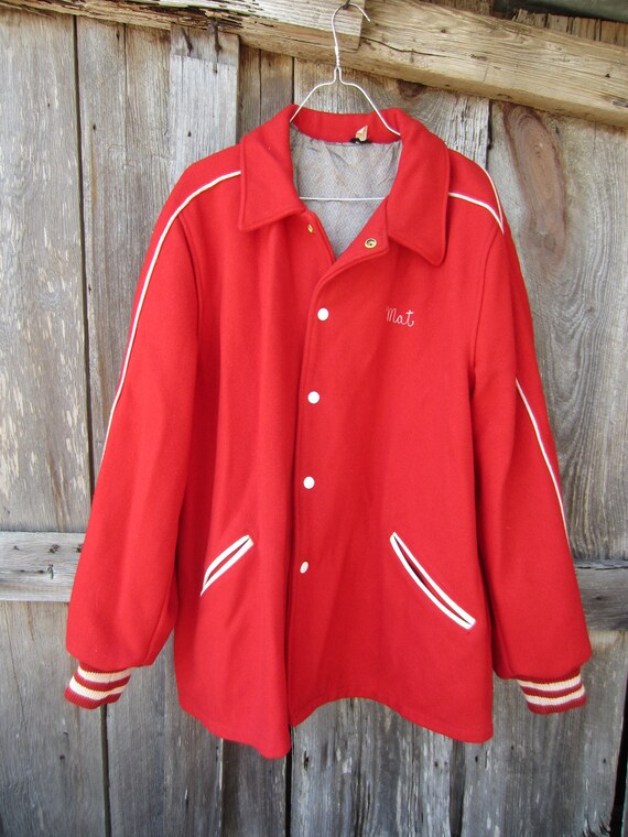 40s NY Firemen Varsity Jacket for Allegany Fire D… - image 2