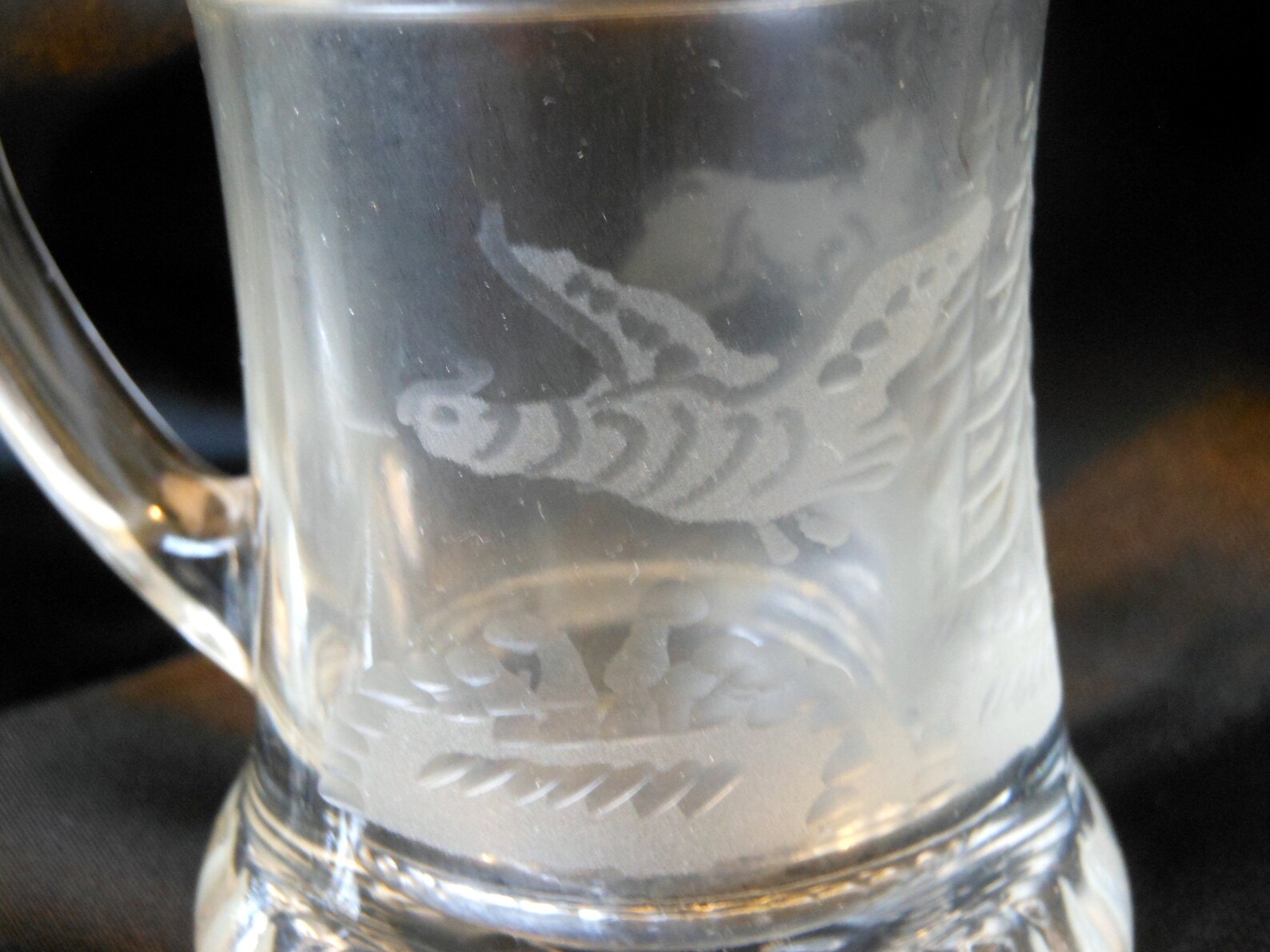 German Beer Steins Clear Glass Wildlife Miniatures BMF Etsy