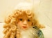 Victorian. Christmas Doll. Musical. Porcelain. Snow Baby. Collectors Choice. Green. Velvet. Gift. Dan Dee. Bisque. Vintage 