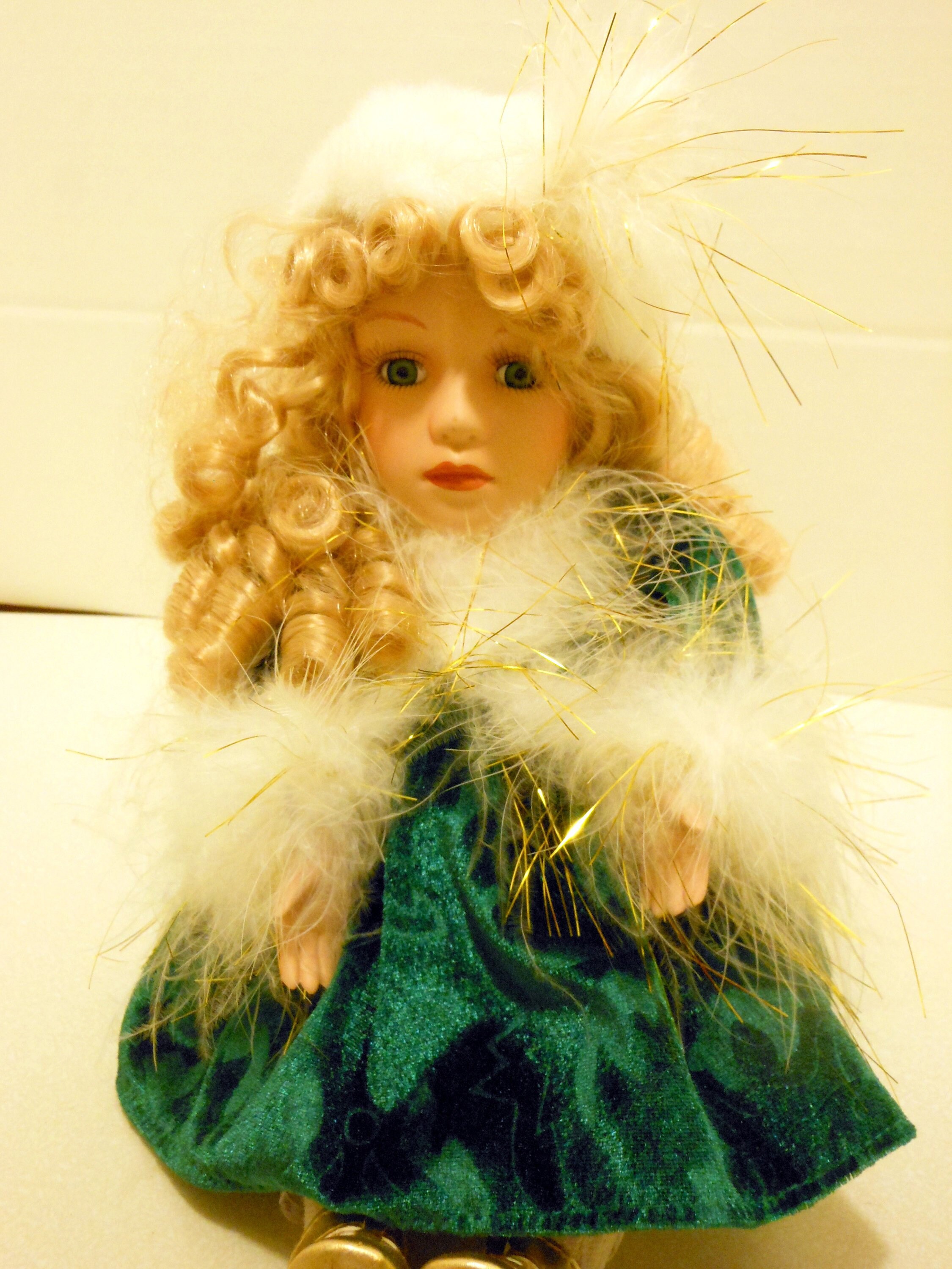 snow queen porcelain doll