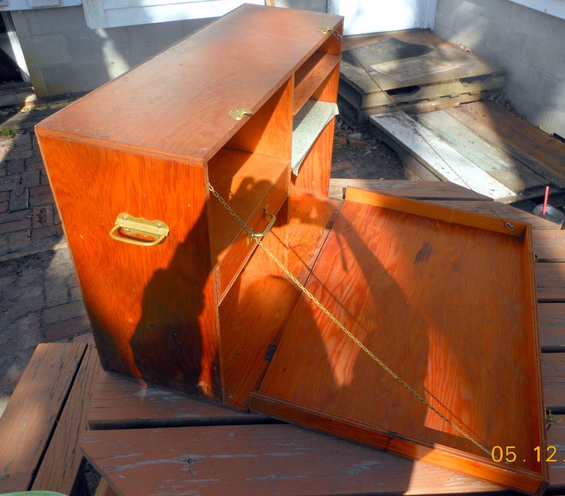 Vintage Camping Chuck Box Tailgate Kitchen Wooden Storage Box Etsy