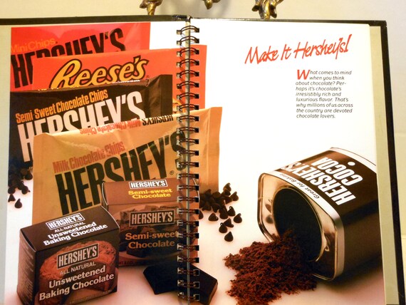 Vintage Hershey S Chocolate Cookbook Make It Chocolate Etsy