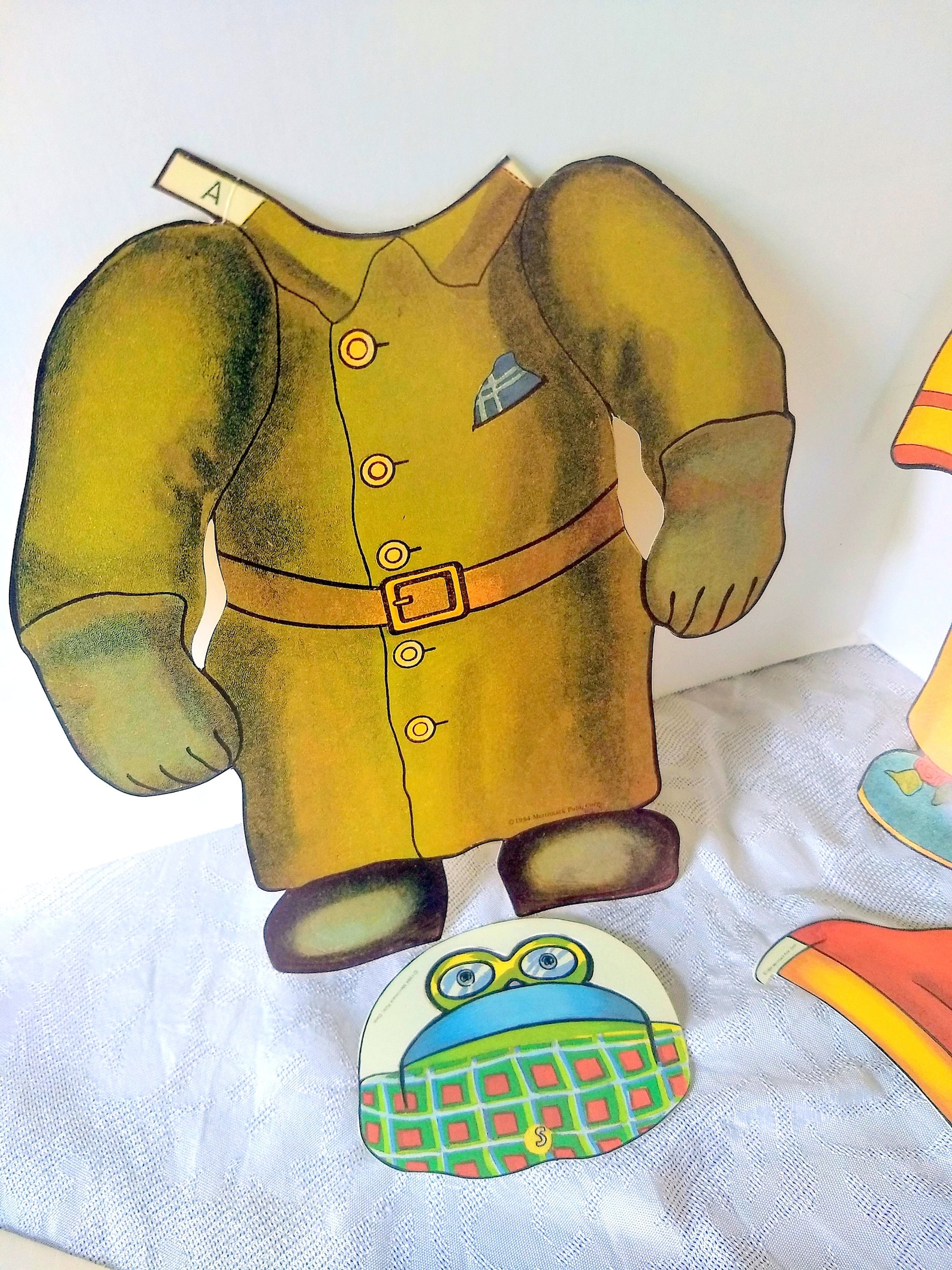 Jumbo Teddy Bear Paper Doll Collector Set Old Fashioned Etsy