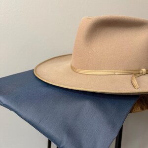 Custom hand made pure Silk fedora hat replacement liners.Custom made to size for your vintage or new fedora. Made in USA! (Up to 7 5/8) image 11