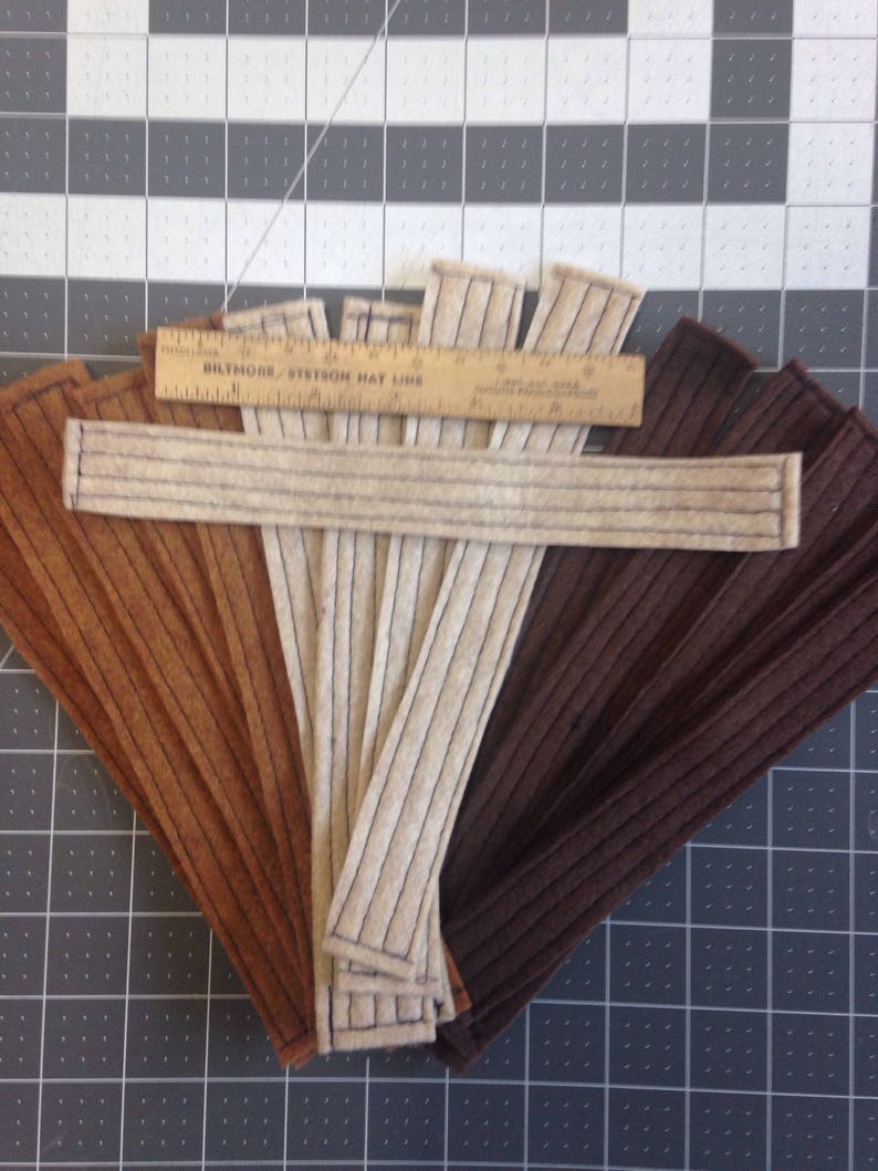 Pack of 5 Fedora hat Felt sizing strips. Etsy