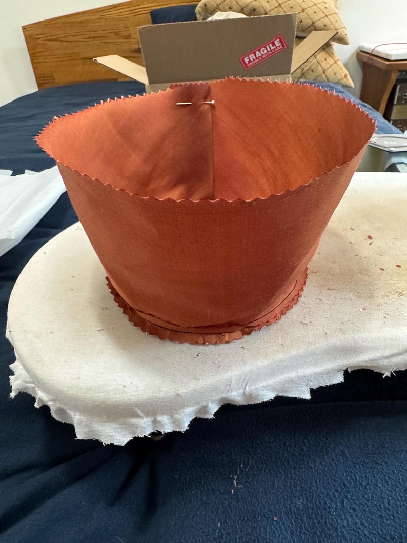 Custom hand made pure Silk fedora hat replacement liners.Custom made to size for your vintage or new fedora. Made in USA! (Up to 7 5/8) image 8