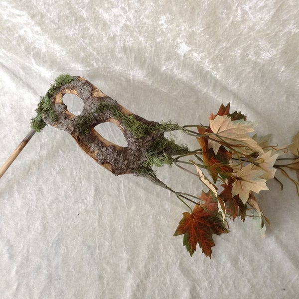 Mask on a Stick Etsy