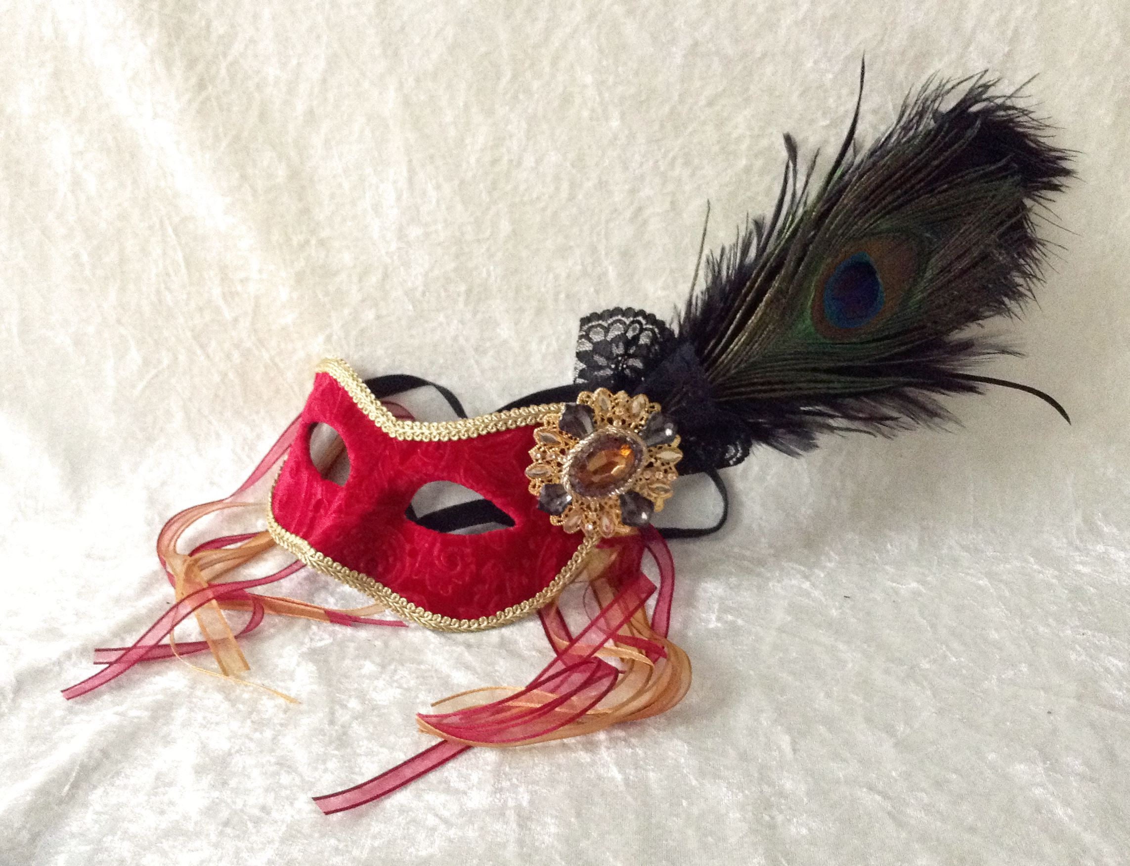 Eye Maskpoint 'Fancy red' eye mask with velvet Etsy
