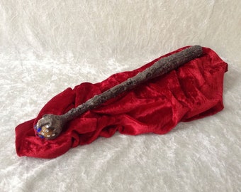 Wand (L): 'Fancy branch' - handmade, handsculpted wand