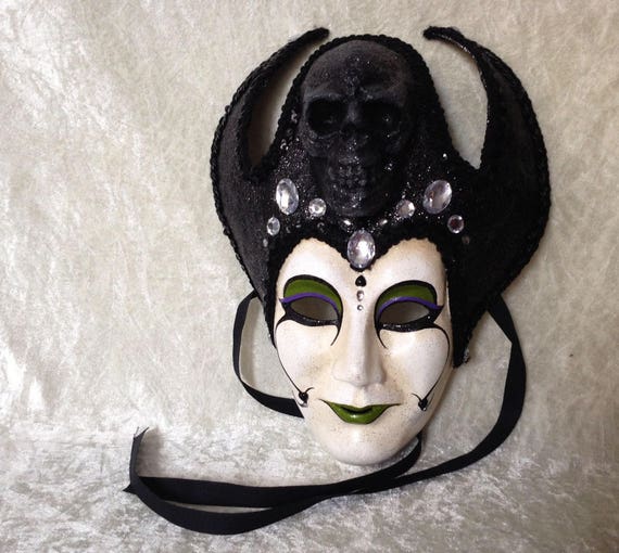Full mask 'Evil Queen' handmade artistic Etsy