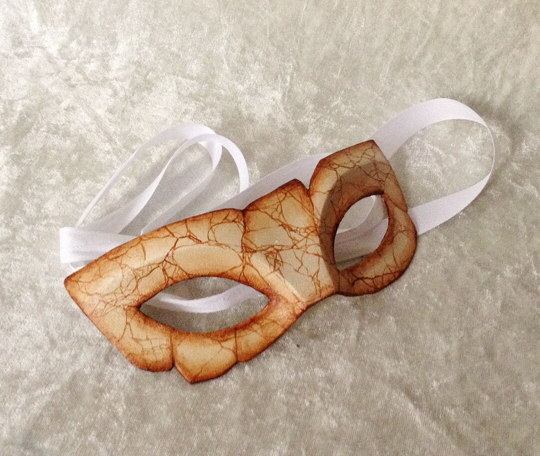Eye Protection Handmade Artisan Eye Mask: 'broken' (hand Painted Cracks) - Etsy