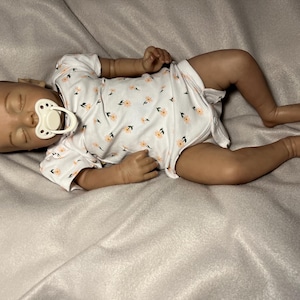 Reborn baby Girl , available for adoption created by Bouille Babies By Michele Bouille