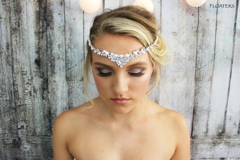 Wedding Hair Comb Pearl Bridal Headpiece Crystal Hair Piece Boho beach Wedding Hair Accessories