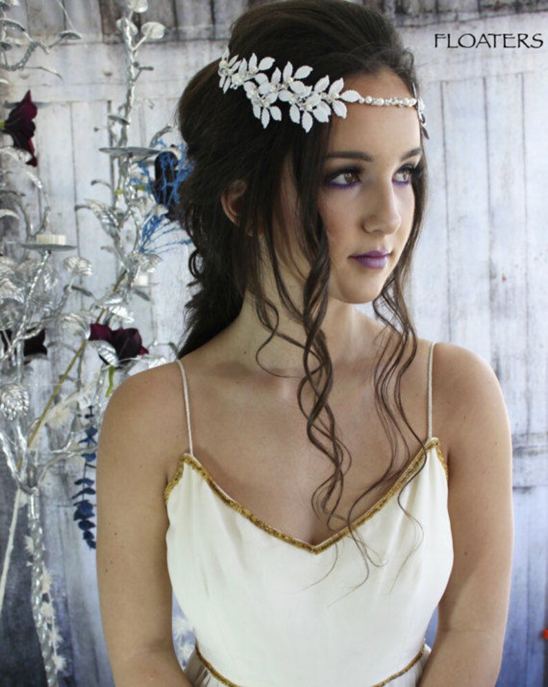 bridal hair wreath