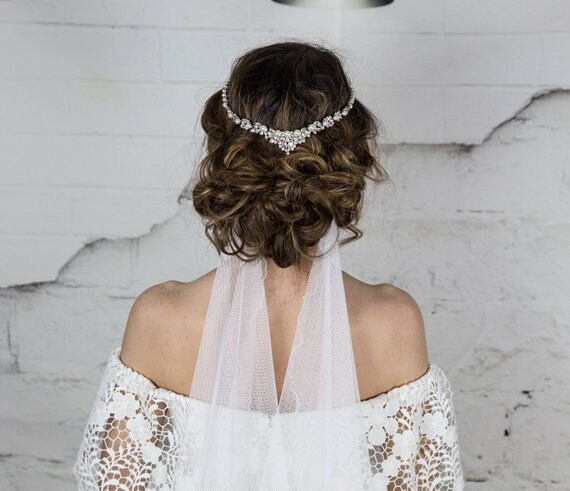 Pearl Bridal Headpiece Wedding Hair Comb Crystal Hair Piece