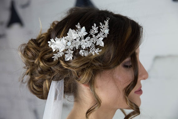 Bridal Hair Comb Wedding Headpiece Swarovski Hair Piece Etsy