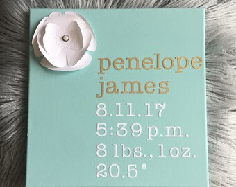 personalized special delivery wall art - baby shower/baby gift/newborn keepsake/mom to be gift/newborn boy/newborn girl/birth announcement