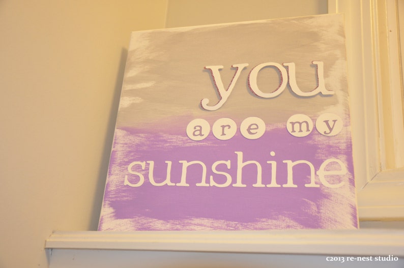 mini you are my sunshine customized canvas  sunshine image 3
