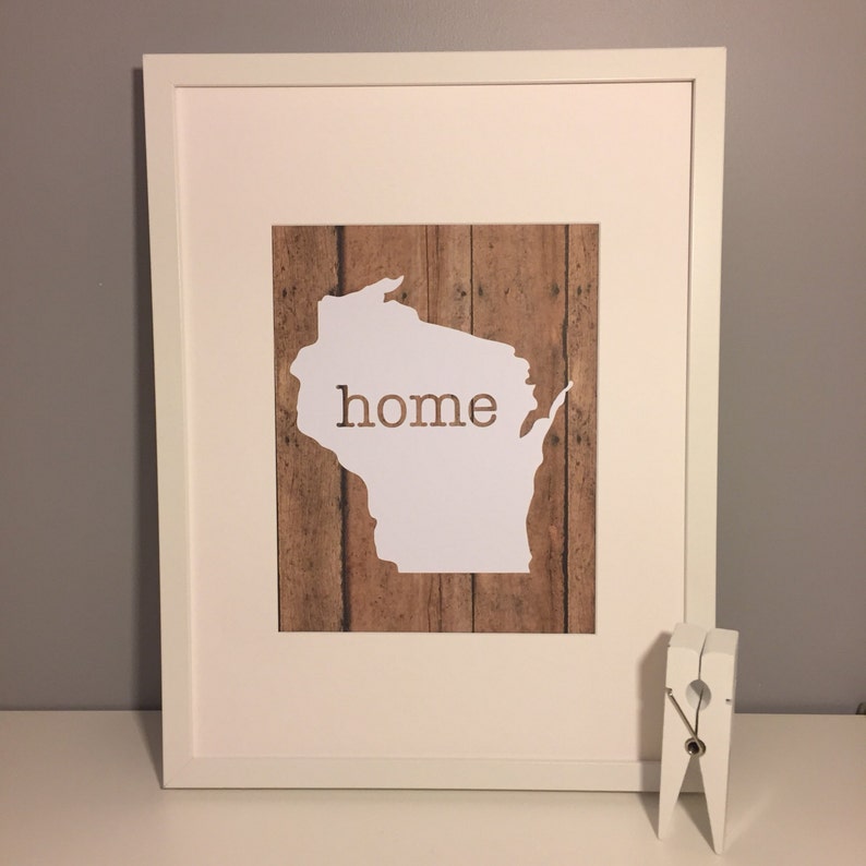 home state framed print perfect for housewarming gift image 4