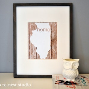 home state framed print perfect for housewarming gift image 2