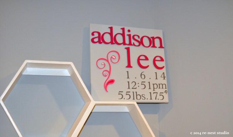 personalized special delivery wall art  baby shower/baby image 3