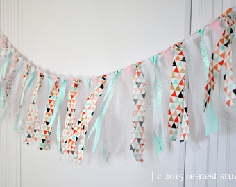 customized fabric strips banner - nursery decor/fabric banner/over the crib banner/fabric photo backdrop/baby room/mantle fabric banner