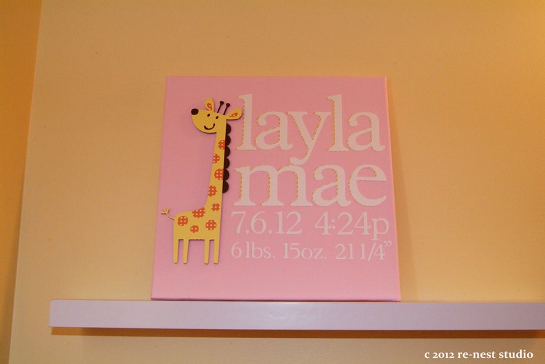 personalized special delivery wall art  baby shower/baby image 2