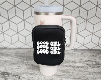 Good Girl Tumbler Pouch | Water bottle Fanny Pack | Smut Gift | Book Boyfriend Good Girl | Book Trope Gift