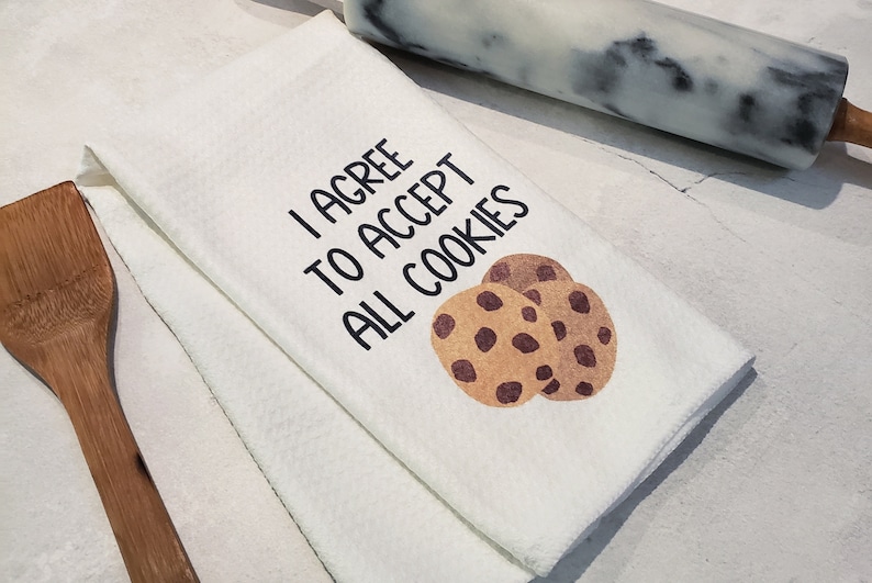 Funny Kitchen Towel Dessert Puns Punny Dessert Towels Microfiber Towel Housewarming Gift Bridal Shower Gift Hostess Gift image 2