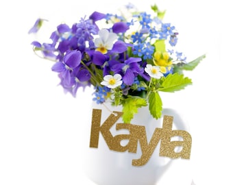 Personalized Graduation Name Cutout for Class of 2026 Graduate, Custom Name Gift Bag Tag