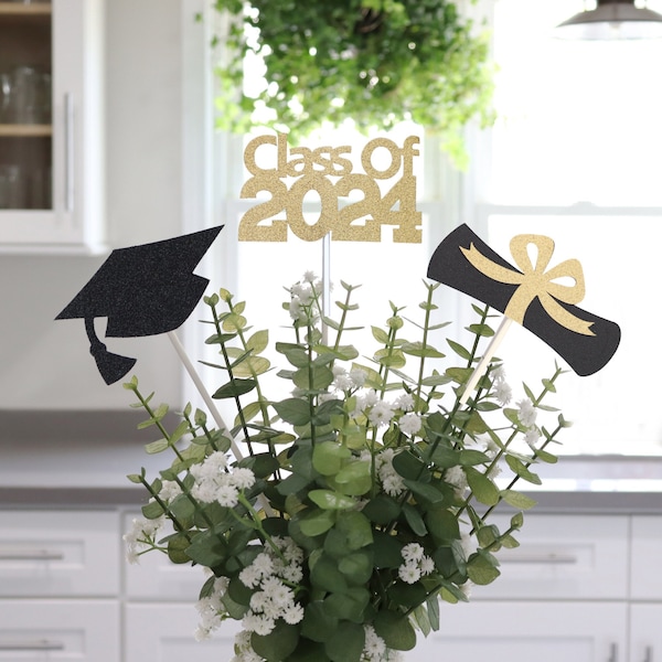 2024 Graduation Decoration, Class of 2024, Graduation Table Centerpieces, Graduation Party Decorations, 2024 Grad Decorations