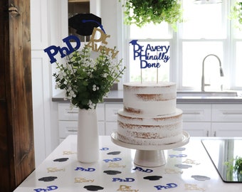 PhD Graduation Party Pack Decorations, PhD Party 2025 Graduation Decorations, Doctor Graduation PhD Favors for PhD Defense Party