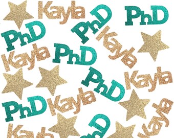 PhD Graduation Gift, PhD Graduation Decorations, PhD Confetti, PhD Table Scatter for Graduation Party