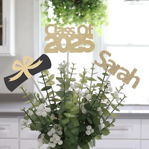 Graduation Centerpieces 2025, Graduation Decorations, Grad Party Decor, Class of 2025 Graduation Centerpiece