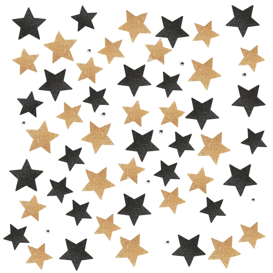 New Years Eve Star Confetti, New Years Party Decorations, Happy New